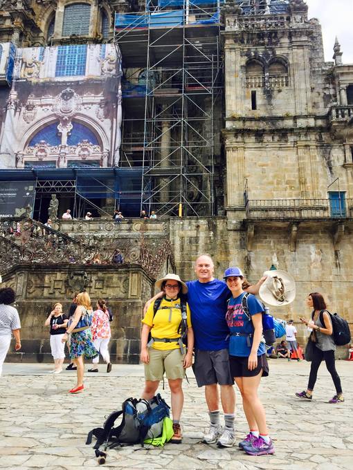 Journey's end in Santiago de Compostela, 2015