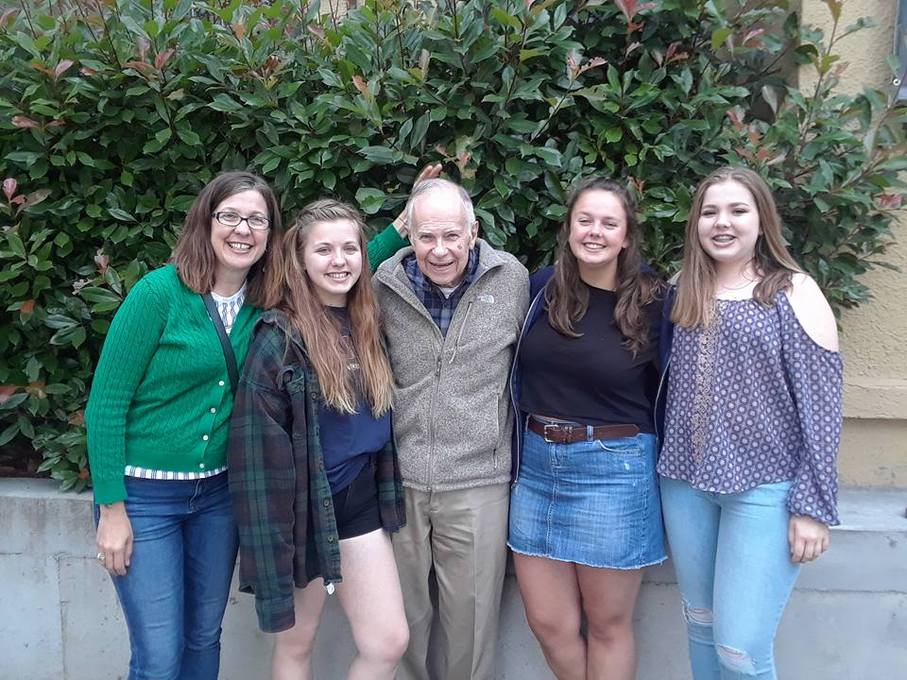 Out to dinner with Papa