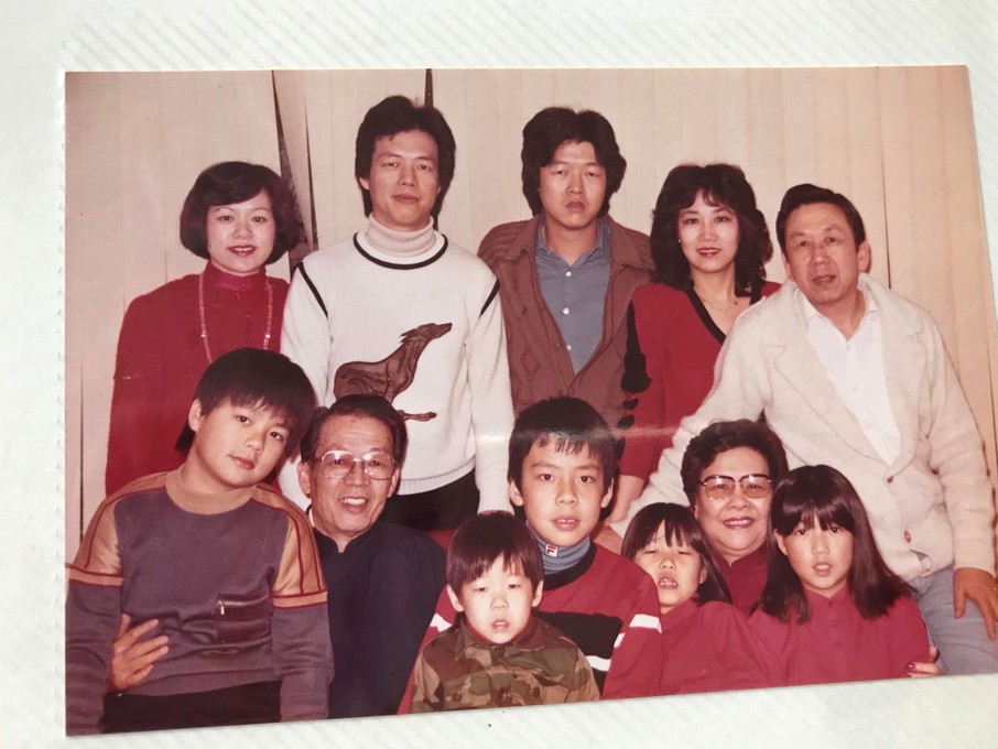 Dad with 2nd uncle's family