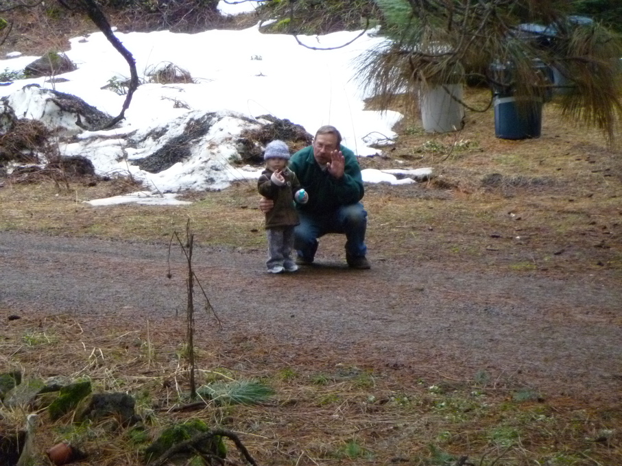 Papa Jim and a 2 year old Aly V 