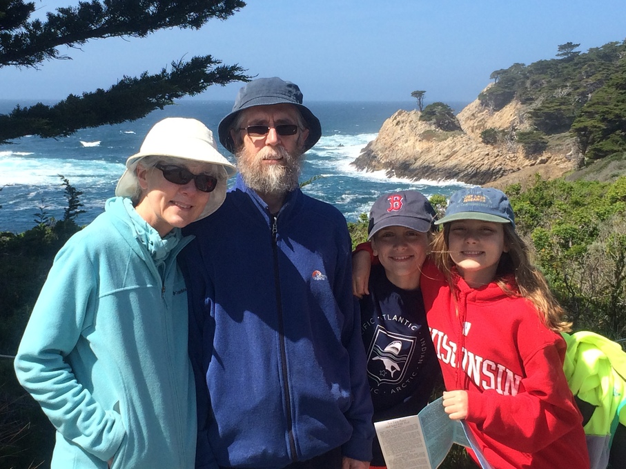 At the California coastline