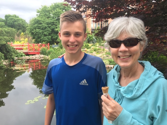 Ann and Jack at Allen Centennial Gardens in Madison, WI