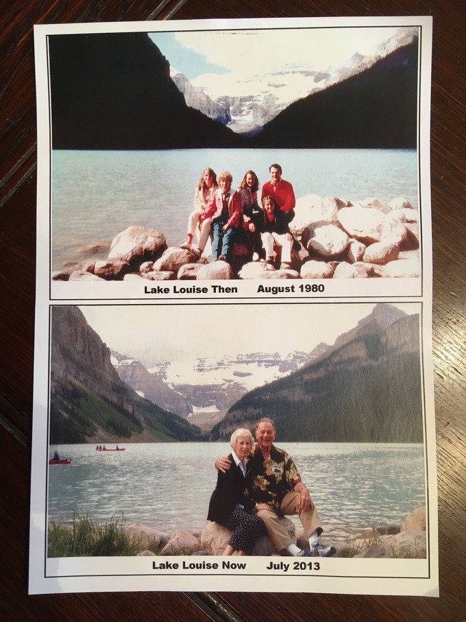 Lake Louise, Canada. "Then & Now." 1980 & 2013. 