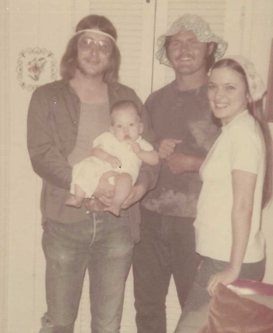 Bobby, Charlie, Becky and Baby Doug.