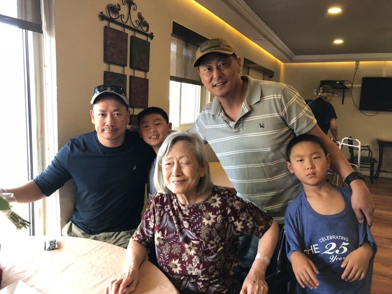 Cousin Ho visits Mom