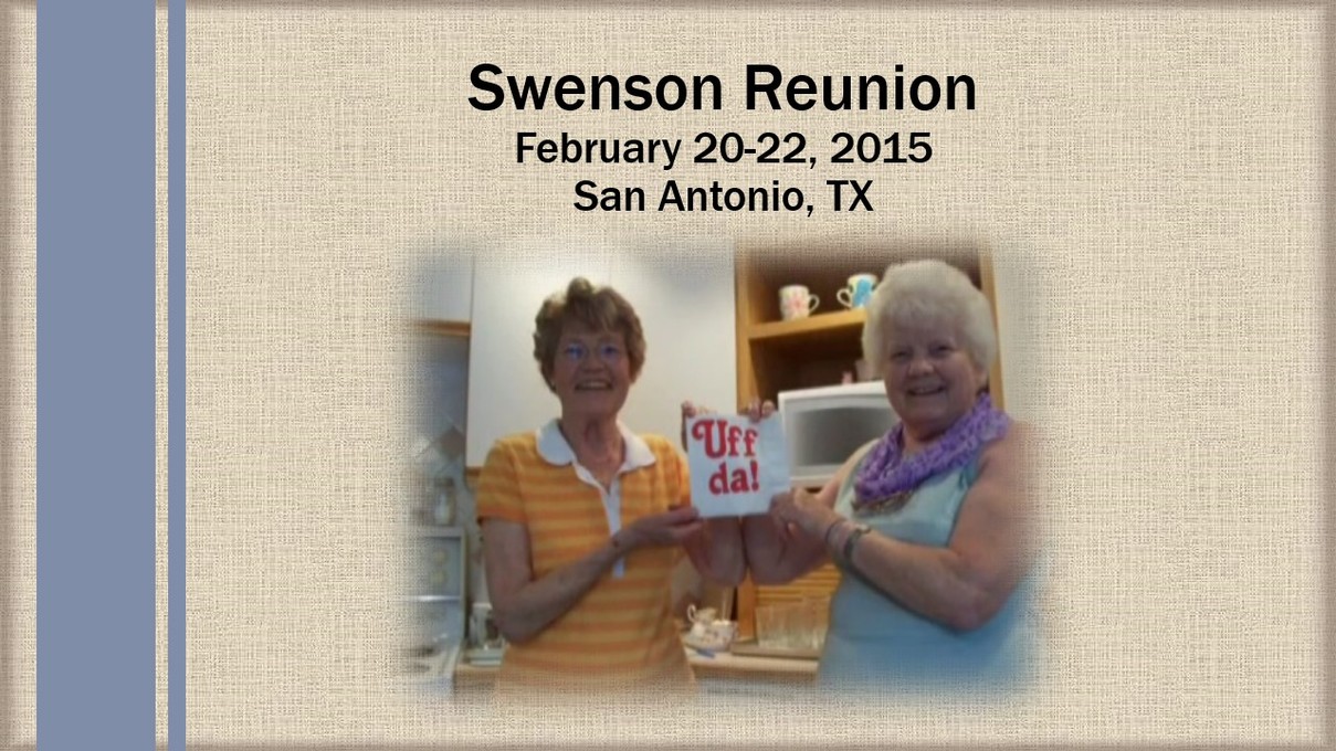 2015 Swenson Reunion
