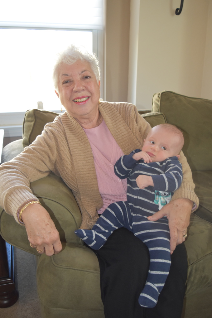 Dalia and her great nephew Aiden