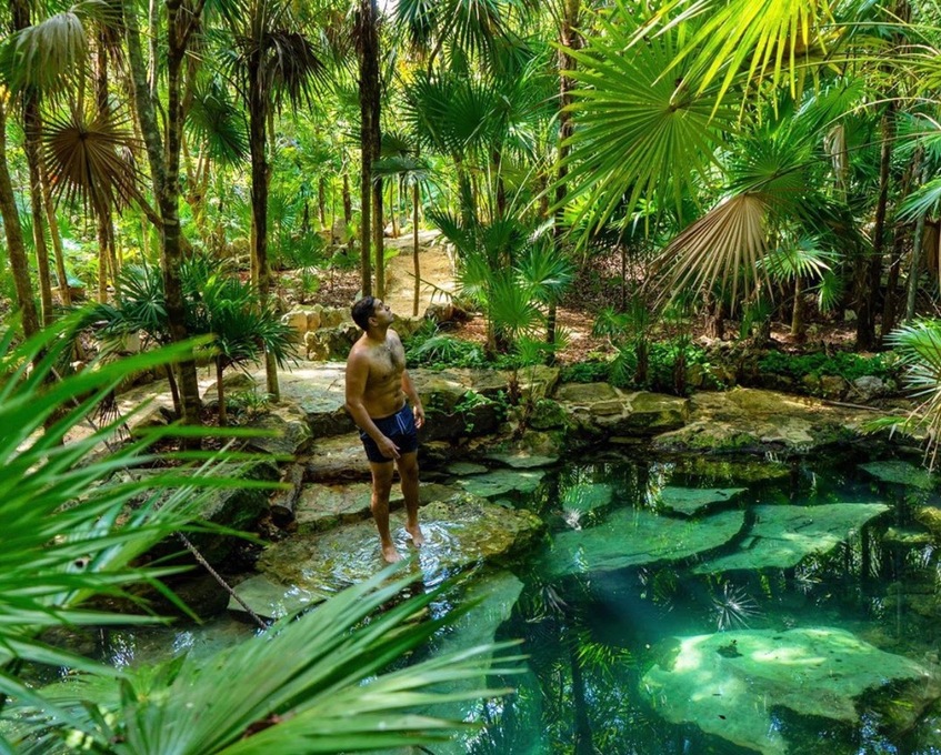 At the in Tulum, Mexico. 