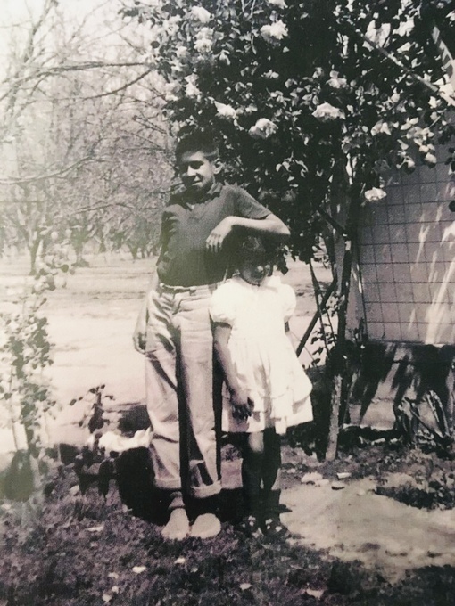 With Younger Sister, Kathy