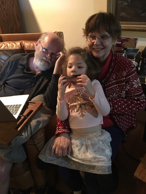 John and Karen with Audrey