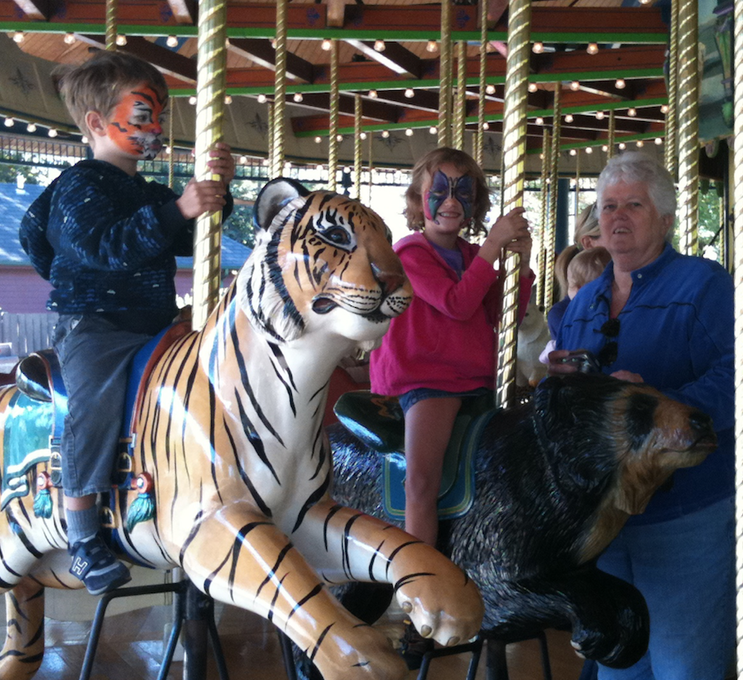 Charlotte with Eva and Harry, 2010