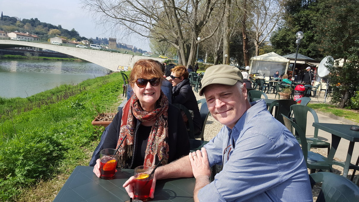 Drinks by the Arno River