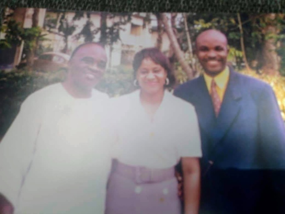 With his son in law Kelechi Alton