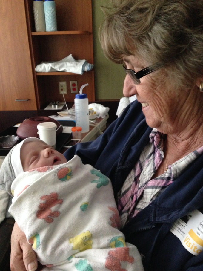 Sandi with great-grandson Daxton