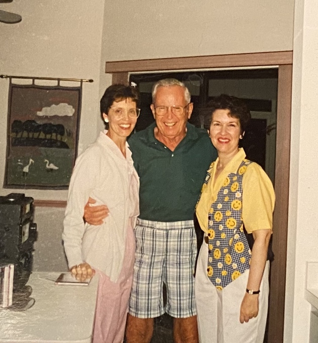 Diane and Patty T. with Frank