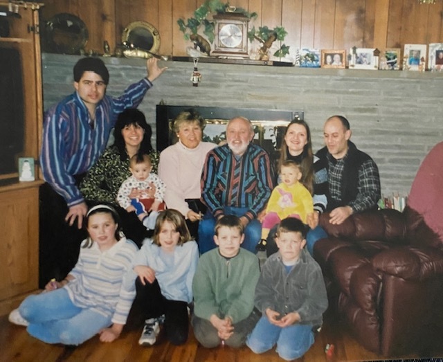 family during Easter at Dolly's sister Patsy's house 