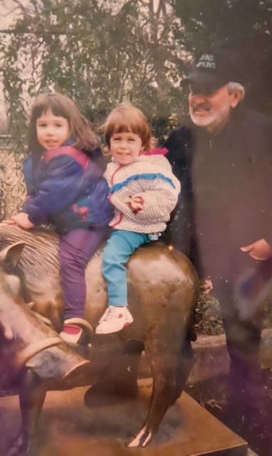 Aj with granddaughters Kelsey and Jessie at the Philadelphia Zoo
