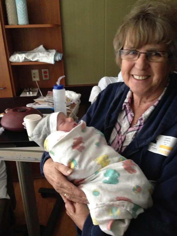 Sandi with great-grandson Daxton