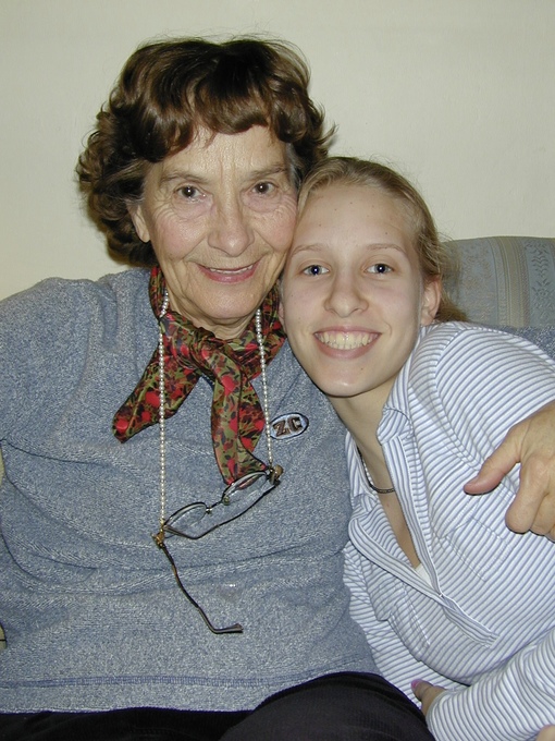 With granddaughter Nina 2003