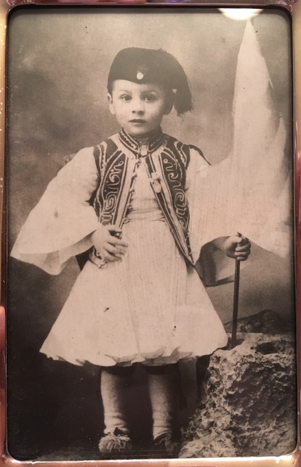 This is the family relative child, Peter, after who my Dad was named.  This little boy, Peter, died at a young age in Greece. My