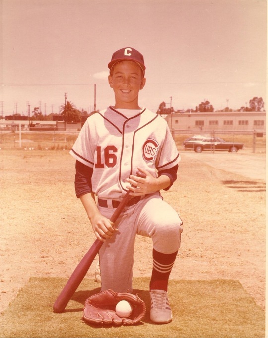 Teenage Joe Playing for the Cubs