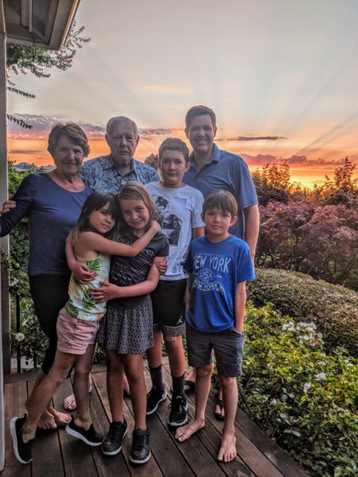 Enjoying one of the many sunsets with family in Orinda