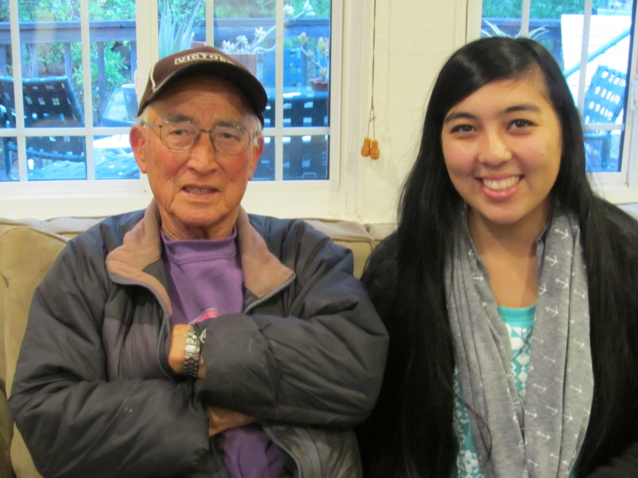Carl with Taylor (granddaughter at family event)