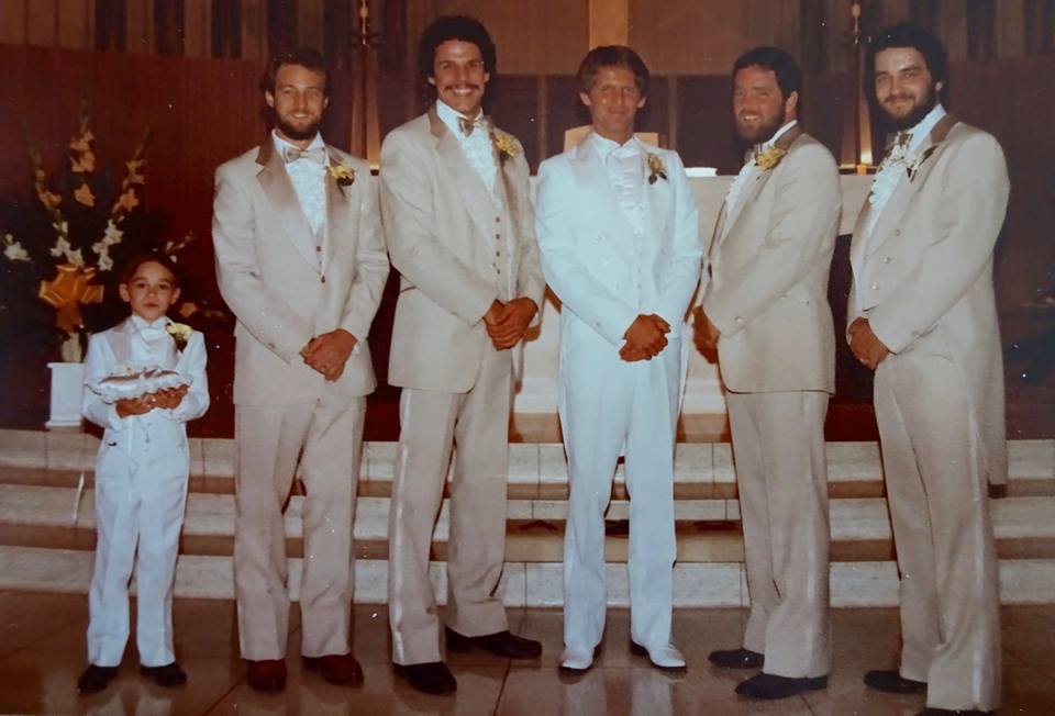 Groomsman at Mike's Wedding to Suzanne 1983