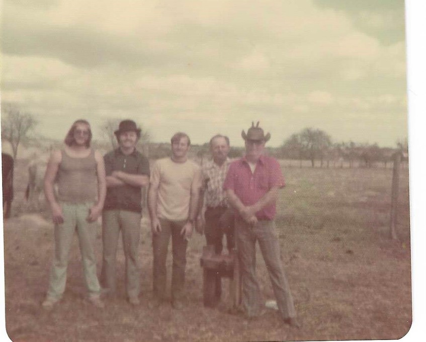 Bobby, Charlie, Larry, Dad, and Uncle Roy.