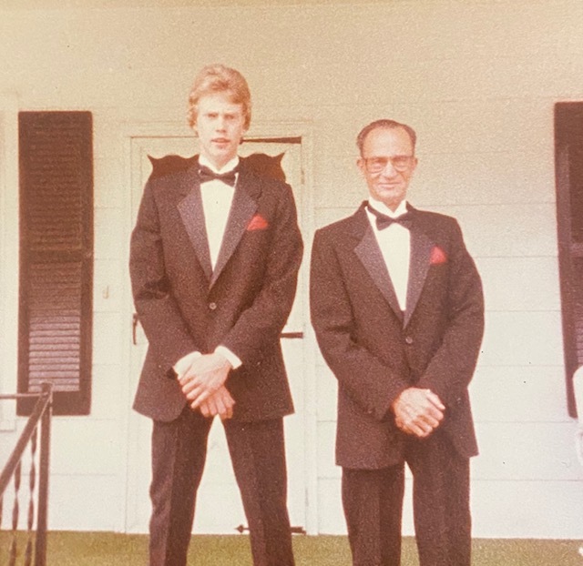 Dad with Grandpa Glen