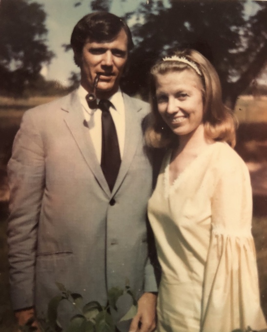 Mark & Ginia on their wedding day