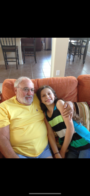 Aj with grandaughter Sasha 