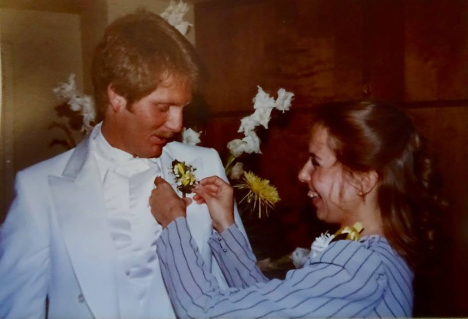 Mary Swisher (Mike's sister in law) at his wedding 1983
