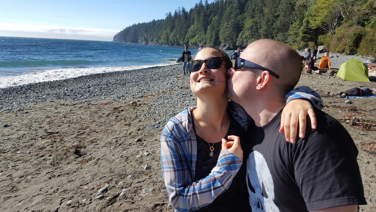 Jay and Julia at Mystic Beach