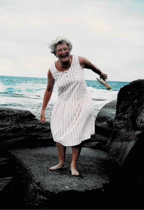 just been hit by a wave on the rocks!