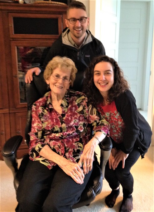 Barb, Andy, & Mia in Fort Langley, BC.