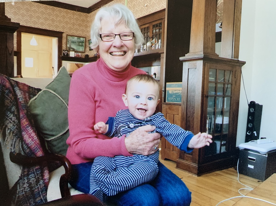 Mom with Dalton as a baby