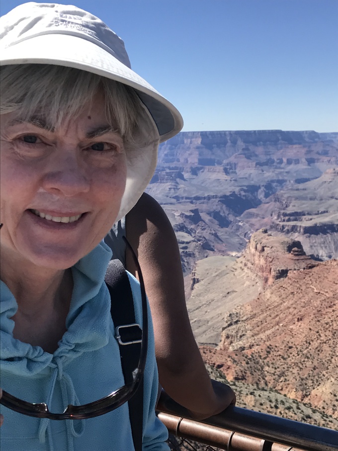 Ann at the Grand Canyon