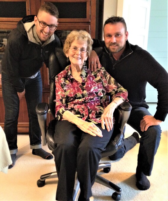 Andy, Barb, & Evan in Fort Langley, BC.