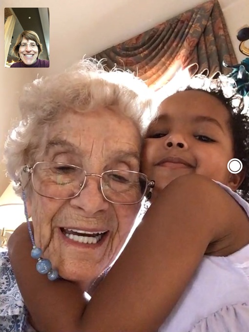 A hug from great granddaughter Fiona 2019
