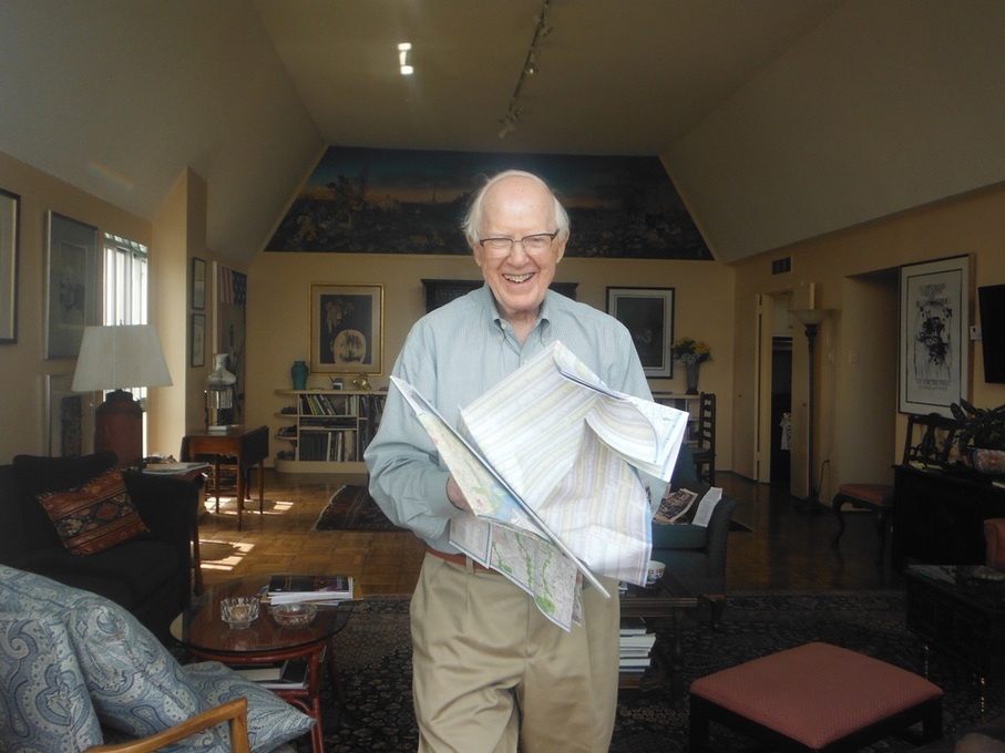 Bill with Haines Point maps