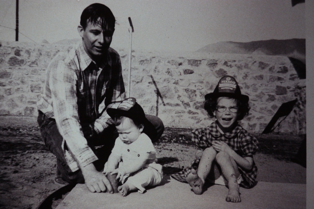 Tom with Michele and Cheryl  Summer 1957