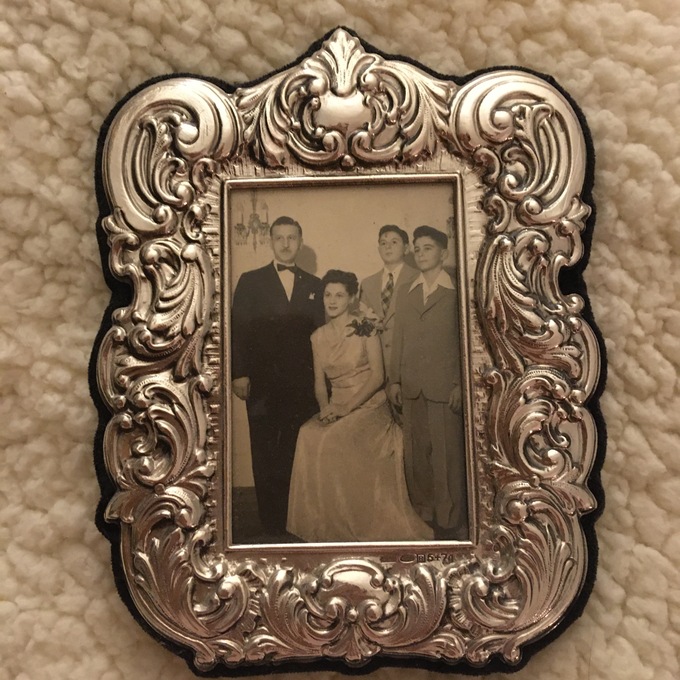 Peter & his family: Mom, Dad, & brother. 1945.