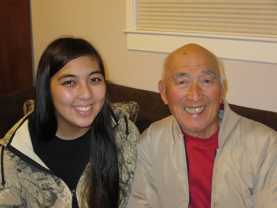 Carl with Taylor (big smile!)