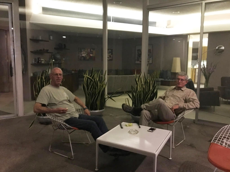 Jeff and Ray on Jeff's patio