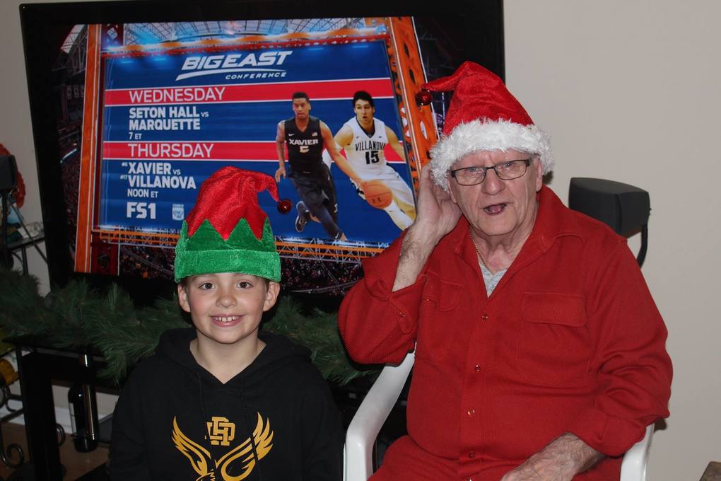 Grandpa Carl and C Christmas 