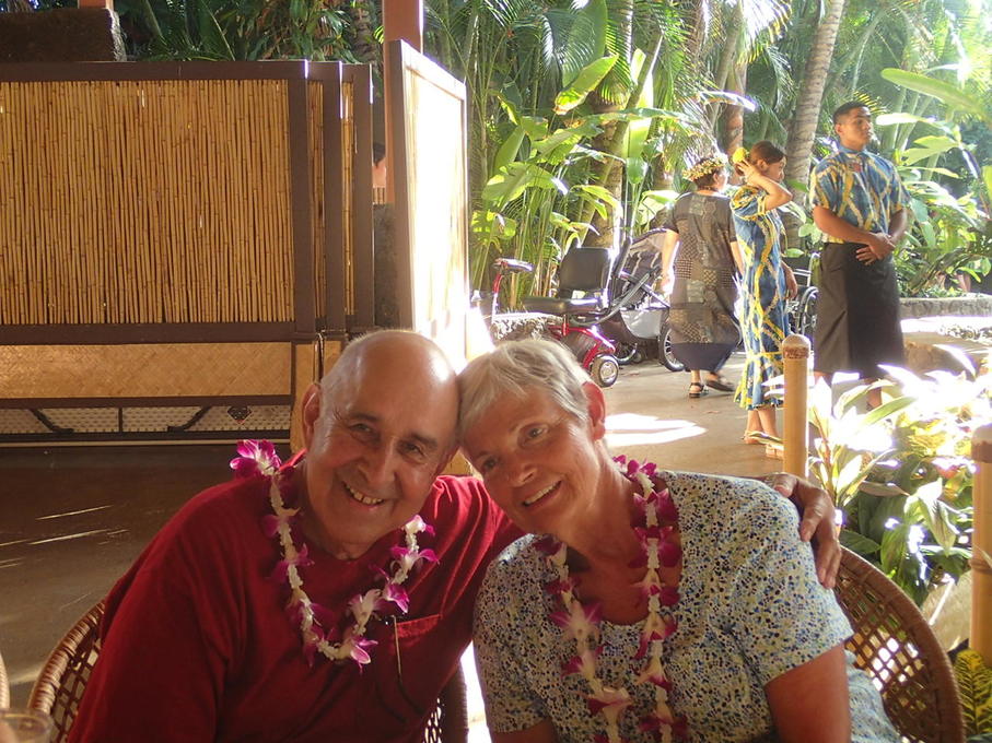 Dan & Evelyn at the Luau
