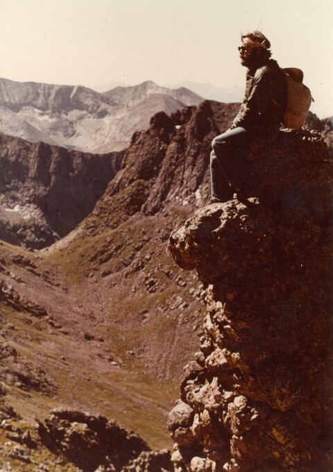 Bill in the Gore Range of the Central Colorado Rockies in 1976 