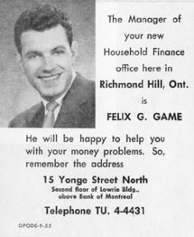 Felix G. Game - Manager Household Finance - Richmond Hill - 1957