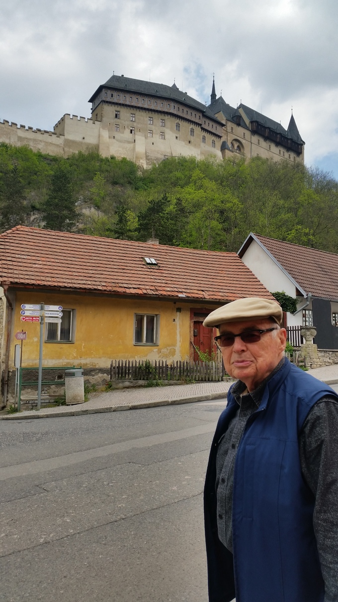 View of Karlstejn Castle from below